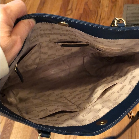 Michael Kors dark teal handbag. - Picture 5 of 5